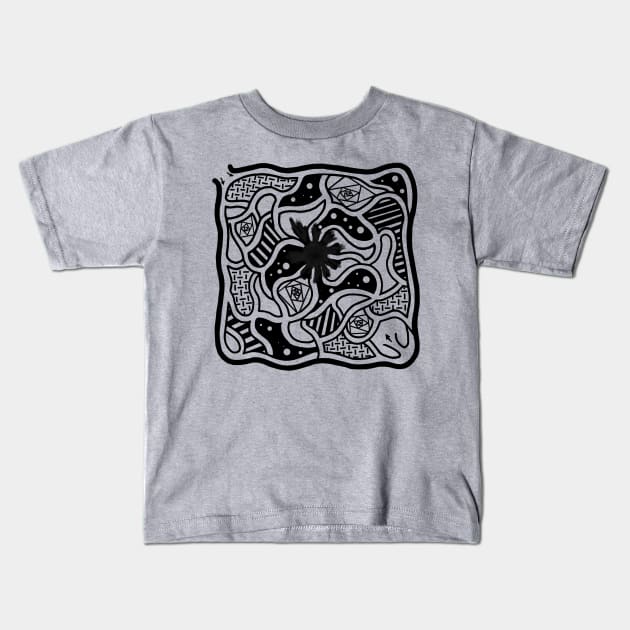 The Void Maze Kids T-Shirt by theladylabyrinthe